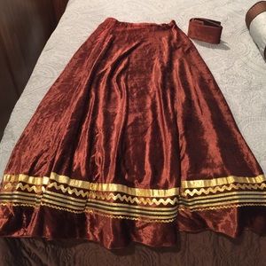 Beverly Paige Velvet Skirt